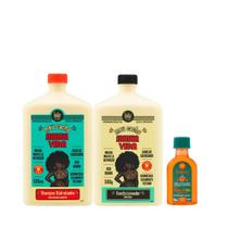 Kit Lola Meu Cacho Minha Vida Sh 500ml + Cond 500ml + Pinga! Óleo Cenoura e Oliva 50ml