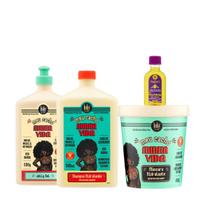 Kit Lola Meu Cacho Minha Vida Sh 500ml + Masc 450ml + Jelly Gel 500ml + Pinga! Óleo Pataúa e Moringa