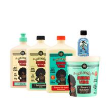 Kit Lola Meu Cacho Minha Vida Sh + Cond + Masc + Jelly Gel + Danos Vorazes Óleo Reparador Kit Lola Meu Cacho Minha Vida Sh + Cond + Masc + Jelly Gel + Danos Vorazes Óleo Reparador
