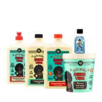 Kit Lola Meu Cacho Minha Vida Shampoo + Condicionador + Mascara + Cpp + Danos Vorazes Óleo Reparador