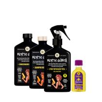 Kit Lola Morte Súbita Sh 250ml + Cond 250ml + Spray 250ml + Pinga! Óleo Pataúa e Moringa 50ml