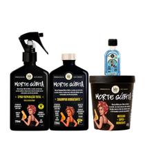 Kit Lola Morte Súbita Sh 250ml + Masc 450ml + Spray 250ml + Danos Vorazes Óleo Reparador 50ml Kit Lola Morte Súbita Sh 250ml + Masc 450ml + Spray 250ml + Danos Vorazes Óleo Reparador 50ml