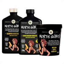 Kit Lola Morte Súbita: Shampoo, Condicionador 250ml e Máscara 450g Kit Lola Morte Súbita: Shampoo, Condicionador 250ml e Máscara 450g