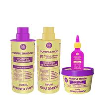 Kit Lola Purple Oil com Shampoo, Acidificante, Mascara e Óleo Kit Lola Purple Oil com Shampoo, Acidificante, Mascara e Óleo