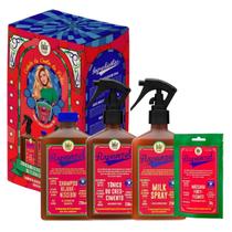 Kit Lola Rapunzel Cabelo De Conto De Fada: Shampoo 250ml, Milk Spray Leave in 250ml, Tônico Capilar 250ml e Sachê De Máscara Fortificante 30g