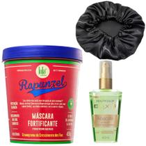 Kit Lola Rapunzel + Elixir Abacate + Touca Cetim Sortida