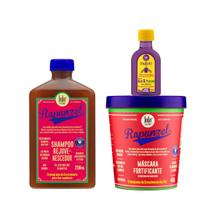 Kit Lola Rapunzel Sh 250ml + Masc 450ml + Pinga! Óleo Açaí e Pracaxi 50ml