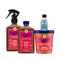 Kit Lola Rapunzel Sh 250ml + Masc 450ml + Tônico 250ml + Danos Vorazes Óleo Reparador 50ml Kit Lola Rapunzel Sh 250ml + Masc 450ml + Tônico 250ml + Danos Vorazes Óleo Reparador 50ml