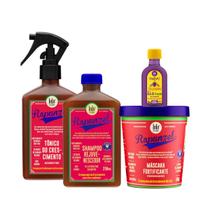 Kit Lola Rapunzel Sh 250ml + Masc 450ml + Tônico 250ml + Pinga! Óleo Açaí e Pracaxi 50ml