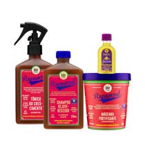 Kit Lola Rapunzel Sh 250ml + Masc 450ml + Tônico 250ml + Pinga! Óleo Pataúa e Moringa 50ml