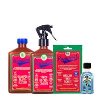 Kit Lola Rapunzel Sh 250ml + Masc Sachê 30g + Tônico 250ml + Danos Vorazes Óleo Reparador 50ml Kit Lola Rapunzel Sh 250ml + Masc Sachê 30g + Tônico 250ml + Danos Vorazes Óleo Reparador 50ml