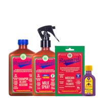 Kit Lola Rapunzel Sh 250ml + Spray Milk 250ml + Masc Sachê 30g + Pinga! Óleo Açaí e Pracaxi 50ml
