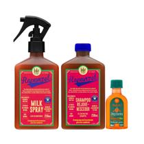 Kit Lola Rapunzel Sh 250ml + Spray Milk 250ml + Pinga! Óleo Cenoura e Oliva 50ml