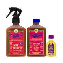 Kit Lola Rapunzel Sh 250ml + Spray Milk 250ml + Pinga! Óleo Pataúa e Moringa 50ml