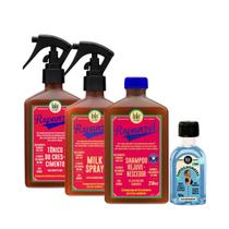 Kit Lola Rapunzel Sh 250ml + Spray Milk 250ml + Tônico 250ml + Danos Vorazes Óleo Reparador 50ml