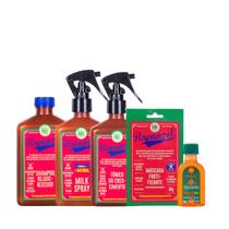 Kit Lola Rapunzel Sh + Spray Milk + Masc Sachê + Tônico + Pinga! Óleo Cenoura e Oliva