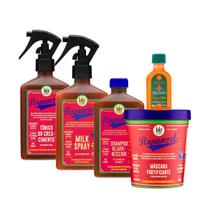 Kit Lola Rapunzel Sh + Spray Milk + Masc + Tônico + Pinga! Óleo Cenoura e Oliva