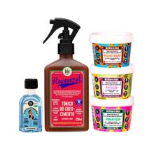 Kit Lola Rapunzel Tonico + Bemdita Ghee Cronograma 3x 100ml + Danos Vorazes Óleo