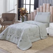 Kit London Dupla Face Bordado Solteiro 5 Peças 100 Algodão Kit London Dupla Face Bordado Solteiro 5 Peças 100 Algodão