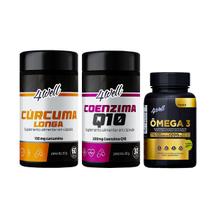 Kit Longevidade Celular Ômega 3 + Coenzima Q10 + Cúrcuma Kit Longevidade Celular Ômega 3 + Coenzima Q10 + Cúrcuma