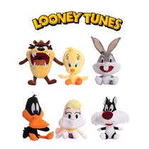kit Looney Tunes 25cm Pelúcias Pernalonga Piu-Piu Taz Patolino Lola Bunny Frajola kit Looney Tunes 25cm Pelúcias Pernalonga Piu-Piu Taz Patolino Lola Bunny Frajola