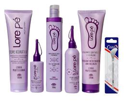 Kit Lore Pé Amolecedor Calos E Rachaduras 6 Produtos