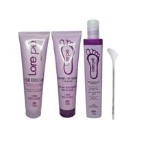 Kit Lore Pé Amolecedor Calos Rachaduras Pé Mão Macios Hidratados