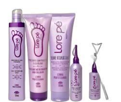 Kit Lore Pé Linha Profissional Amolecedor Calos E Rachaduras