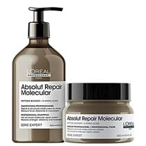 Kit Loréal Absolut Molecular Shampoo 500ml + Máscara 250ml Kit Loréal Absolut Molecular Shampoo 500ml + Máscara 250ml