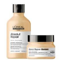 Kit Loréal Absolut Repair Gold Quinoa Sh + Másc Finos Peq