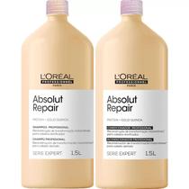 Kit loreal absolut repair gold quinoa shampoo e conicionador 1500 ml
