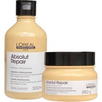 Kit Loreal Absolut Repair Gold Quinoa Shampoo e Máscara Kit Loreal Absolut Repair Gold Quinoa Shampoo e Máscara