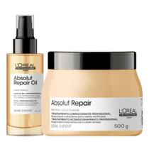 Kit loreal absolut repair gold serum 90ml + mascara 500g
