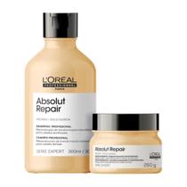 Kit loreal absolut repair gold shampoo 300ml+mascara 250ml