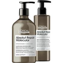 Kit Loreal Absolut Repair Molecular Shampoo 500ml, Sérum 250ml