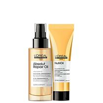 Kit Loréal Absolut Repair Óleo 10in1 90ml+ Nutrioil Leavein Kit Loréal Absolut Repair Óleo 10in1 90ml+ Nutrioil Leavein