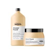 Kit loreal absolut repair shampoo 1.5 lt e máscara 500 gr Kit loreal absolut repair shampoo 1.5 lt e máscara 500 gr