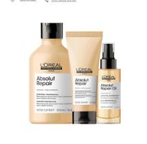 Kit LOréal Absolut Repair - Shampoo 300ml + Condicionador 200ml + Óleo 10-en-1 90ml