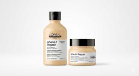 kit loréal absolut repair shampoo 300ml máscara 250g reconstrução brilho e força kit loréal absolut repair shampoo 300ml máscara 250g reconstrução brilho e força