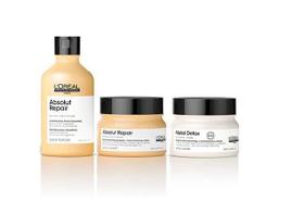 Kit LOréal Absolut Repair - Shampoo 300ml + Máscara Absolut Repair e Metal Detox 250g