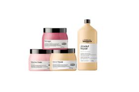 Kit LOréal Absolut Sh 1,5L + Absolut Másc 500g + Pro Longer Másc 500g + Vitamino Másc 500g