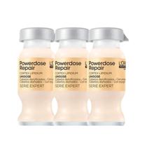 Kit loreal ampola powerdose repair lipidium 10 ml - 3 unidades