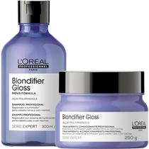 Kit Loreal Blondifier Gloss - Shampoo 300ml e Máscara 250g