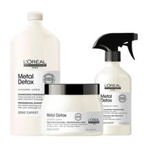 Kit loreal metal detox shampoo 1.5l+mascara 500g+spray 500ml Kit loreal metal detox shampoo 1.5l+mascara 500g+spray 500ml