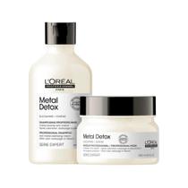 Kit loreal metal detox shampoo 300ml+mascara 250g