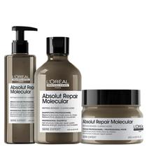 Kit LOréal Molecular Sh 300ml+ Sérum 250ml+ Máscara 250ml