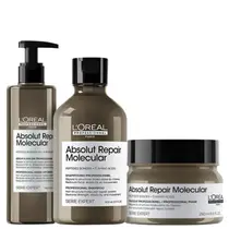 Kit LOréal Molecular Sh 300ml+ Sérum 250ml+ Máscara 250ml