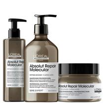 Kit LOréal Molecular Sh 500ml+ Sérum 250ml+ Máscara 250ml