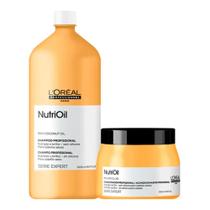 Kit loreal nutrioil shampoo 1.5l + mascara 500gr