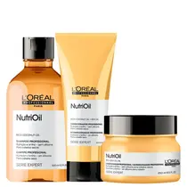 Kit Loréal Nutrioil Shampoo 300ml+ Cond 200ml+ Máscara 250g